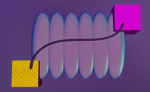 Diagram showing a VPN tunnel encrypting all device traffic to a remote server